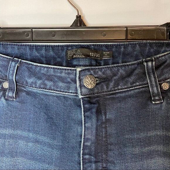 PrAna skinny jeans size 12/31 dark wash - Picture 3 of 4